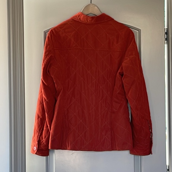 Faconnable Quilted Jacket Rust Red Size Medium - Picture 3 of 4